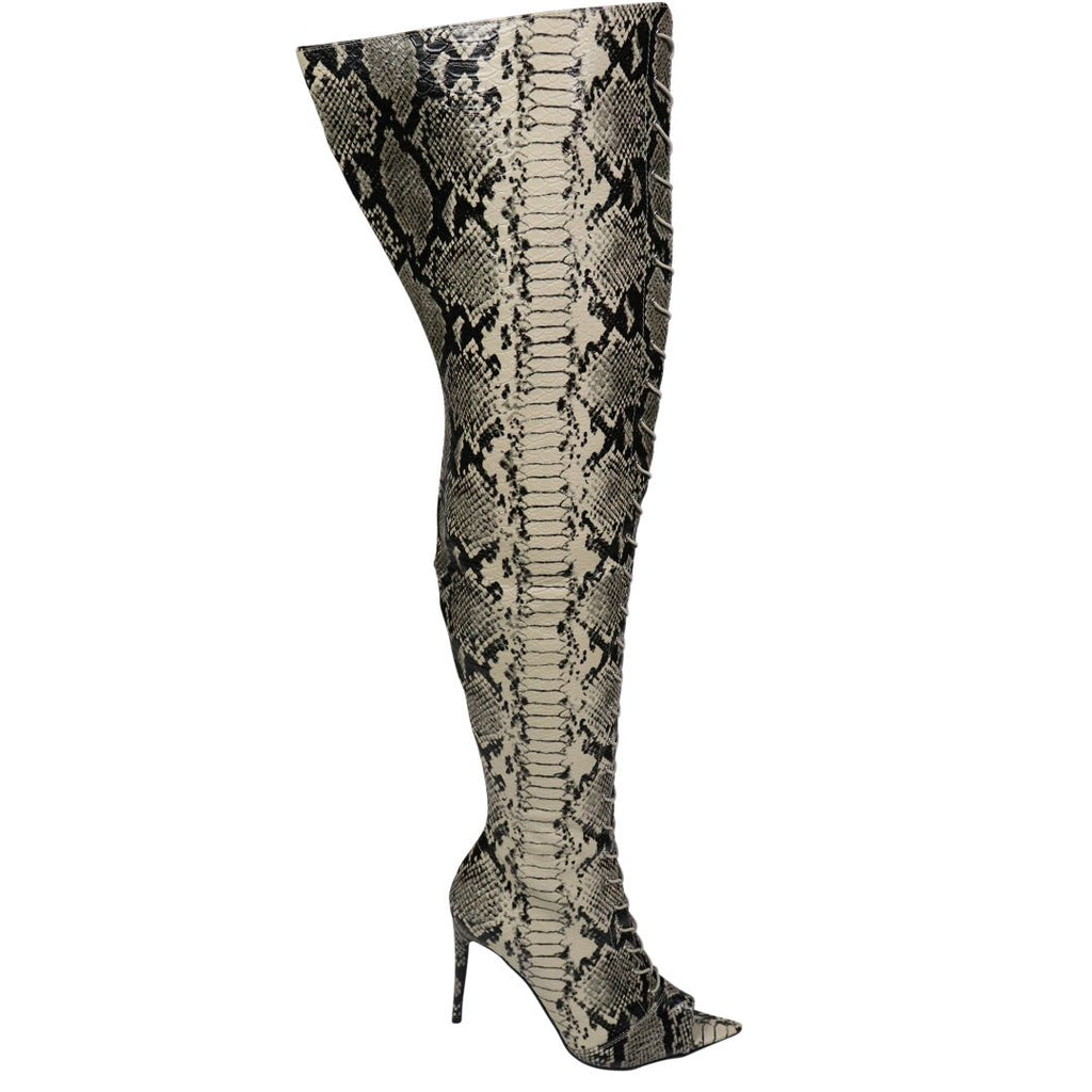 JENNI SNAKE SKIN BOOTS