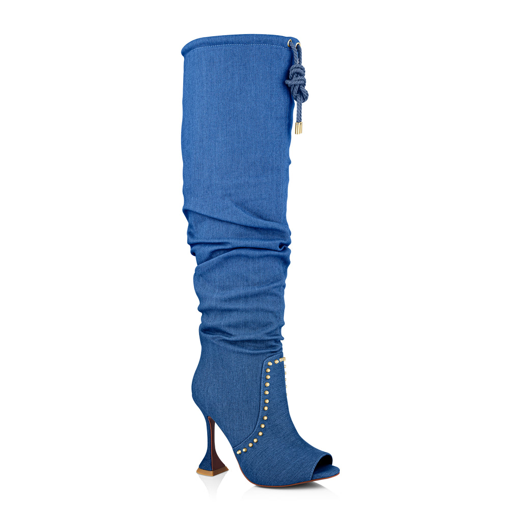 THE "MACY BOOT" IN BLUE JEAN DENIM